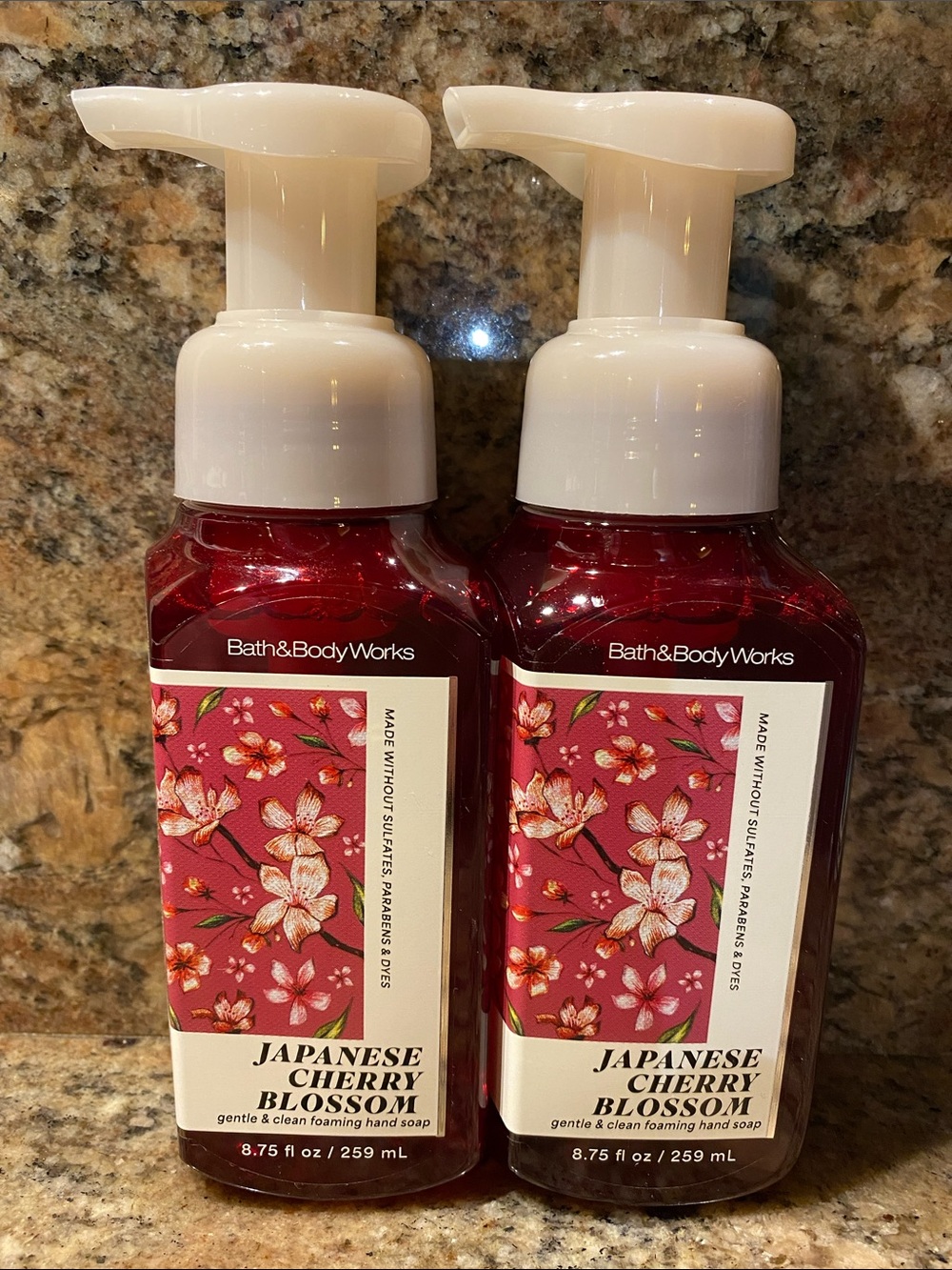 🍒2-“JAPANESE CHERRY BLOSSOM” B&BW 8.75 fl oz, Gentle+Clean Foaming Hand Soap NWT